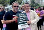 “Educação pública não se negocia, se defende”, diz Landmark ao somar forças com professores de Campo Grande
