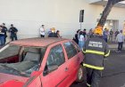 Com simulação de acidente, Agetran sensibiliza população sobre regras de trânsito