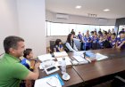 Prefeitura recebe alunos da Escola Luiz Antonio em projeto Dourados 90 anos