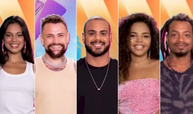 BBB24: Alane, Luigi, Marcus, Giovanna Pitel e Vinicius estão no paredão quíntuplo