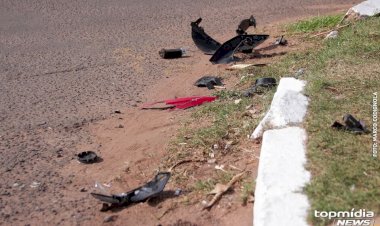 Piloto desgoverna moto e garupa fica em estado grave na Duque de Caxias