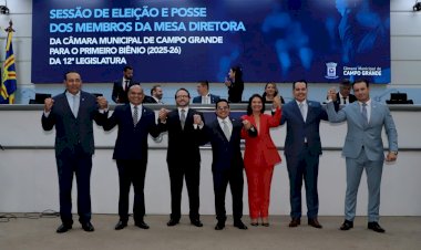 Por unanimidade, vereador Papy é eleito presidente da Câmara Municipal de Campo Grande
