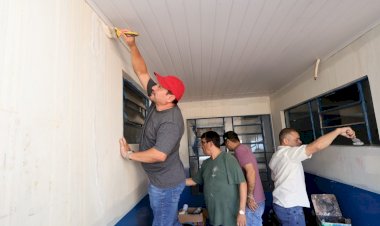 Mutirão da Prefeitura envolve secretariado e revitaliza Posto de Saúde do Izidro Pedroso