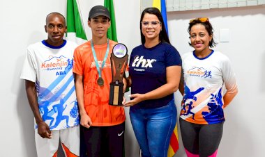 Atleta Ivinhemense é recepcionado após destaque em corrida no Paraná