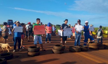 BR-163 é bloqueada por moradores em protesto para cobrar mais segurança