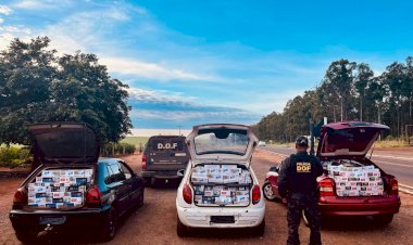 Veículos carregados com produtos ilegais são apreendidos pelo DOF em Ponta Porã