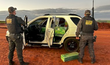 DOF apreende mais de 300 quilos de droga em veículo paraguaio