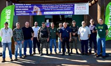 Município de Ivinhema realizou recebimento de embalagens de agrotóxicos de pequenos produtores rurais
