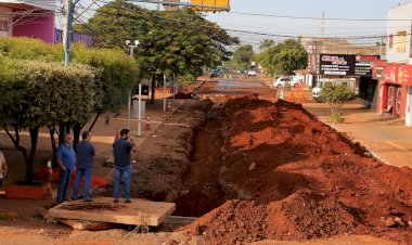 Prefeitura inicia construção de galerias pluviais na Rua Bela Vista