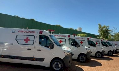 Governo de MS reforça estrutura de saúde do Estado com entrega de ambulâncias para 11 municípios