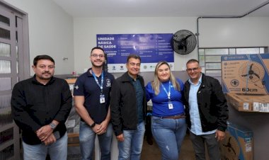 Inspetor Cabral acompanha entrega de novos equipamentos em UBSs de Dourados