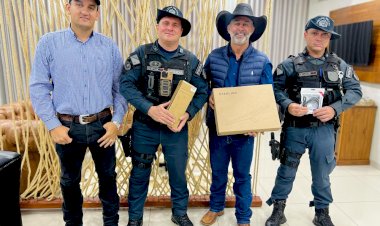 Prefeito de Ivinhema entregou starlink para patrulha rural