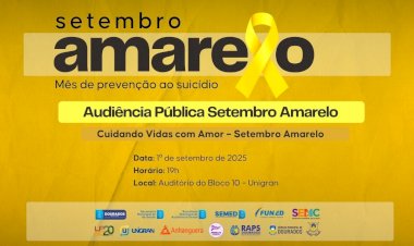 Abre Setembro Amarelo com audiência pública sobre saúde mental e qualidade de vida Dourados
