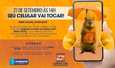 Prefeitura alerta: seu celular vai apitar em teste da Defesa Civil no dia 27