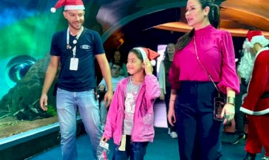 Magia do Natal transforma sonho de criança em realidade no Bioparque Pantanal