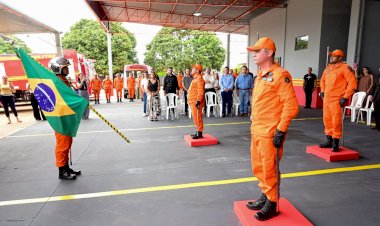 Ivinhema realizou troca de comando do Corpo de bombeiros de Ivinhema
