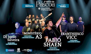 Sexta-feira Santa terá programação gospel e atrações para crianças na 2ª Festa da Páscoa