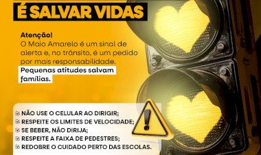 Demtrivi faz alerta para trânsito mais consciente neste Maio Amarelo