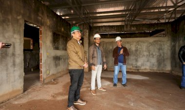 Prefeito vistoria obras do Ceim Vila Erondina e destaca compromisso com a Educação
