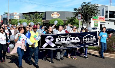 Município de Ivinhema realizou 1ª caminhada Junho Prata