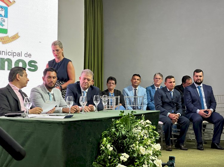 Prefeito de Terenos (MS) Henrique tomou posse Leandro Ganha a presidência câmara municipal de Terenos