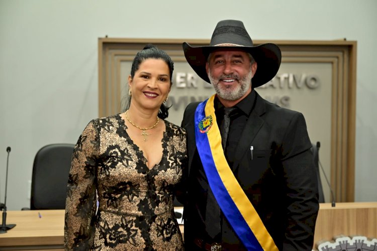 Prefeito e Vice-Prefeita de Ivinhema foram empossados para administrar a cidade por mais quatro anos