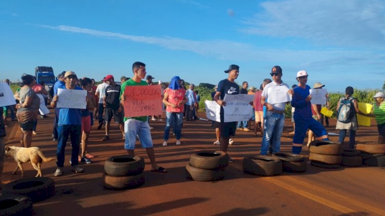 BR-163 é bloqueada por moradores em protesto para cobrar mais segurança