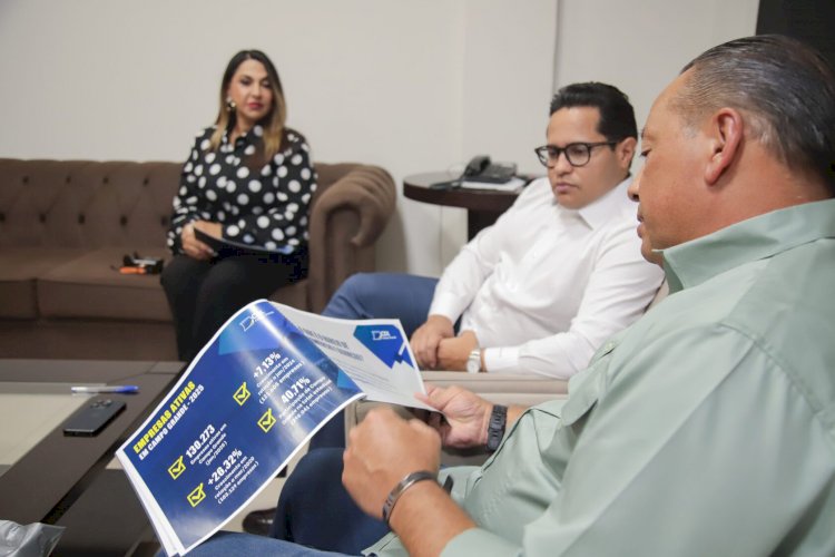 Papy recebe presidentes da CDL e da FCDL para debater melhorias para o comércio