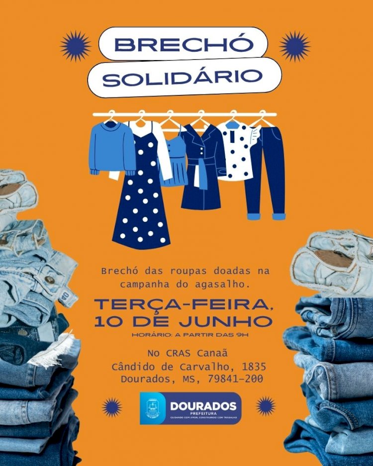Prefeitura realiza brechó solidário no Cras do Canaã I