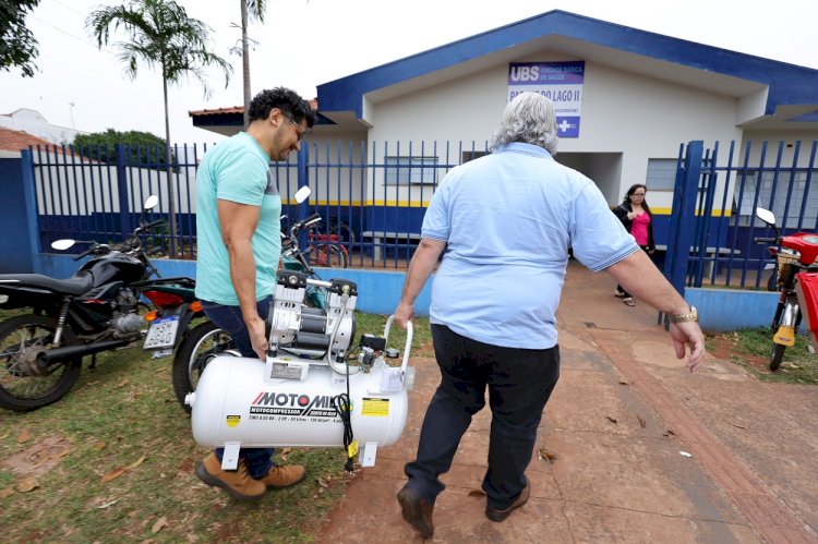 Prefeitura equipa Posto de Saúde do Parque do Lago II com compressor odontológico