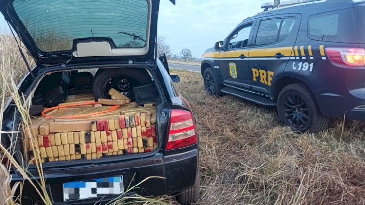 PRF apreende 618 Kg de maconha em Bataguassu (MS)