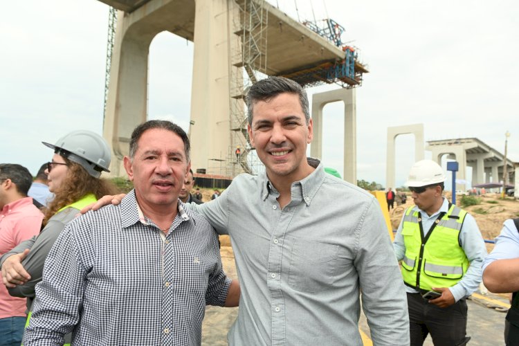 Rota Bioceânica: Gerson acompanha comitiva de MS em visita técnica às obras de ponte no Paraguai
