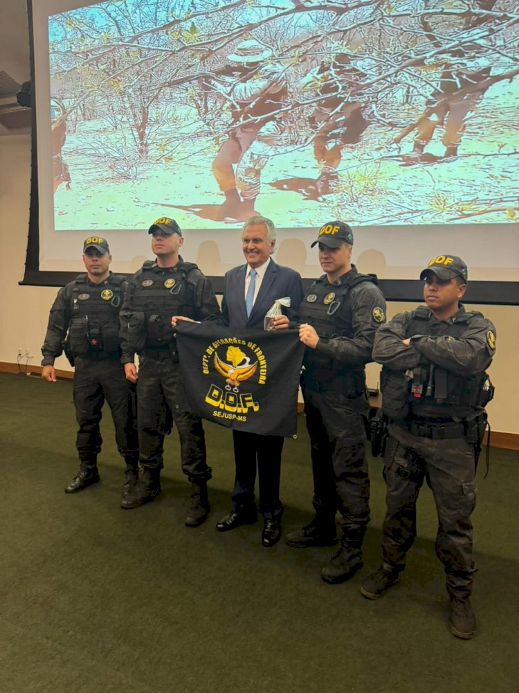 DOF recebe homenagem do Governador do Estado de Goiás