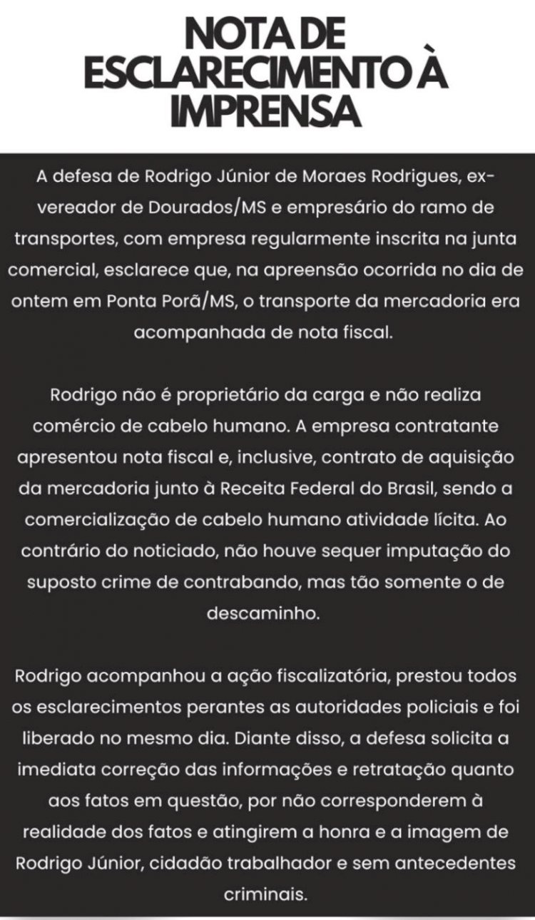 Nota de Esclarecimento