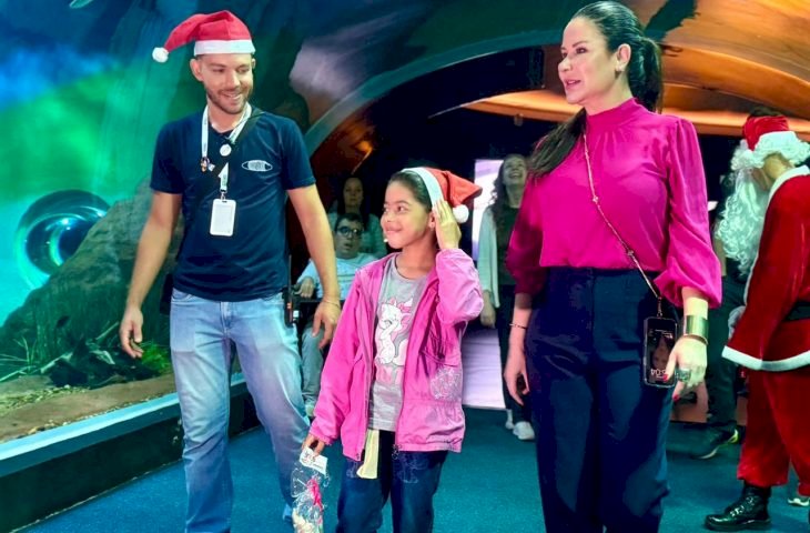 Magia do Natal transforma sonho de criança em realidade no Bioparque Pantanal