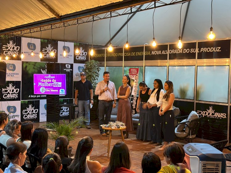 Prefeitura promoveu palestra sobre saúde da mulher durante a Expocanas 2026 em Nova Alvorada do Sul
