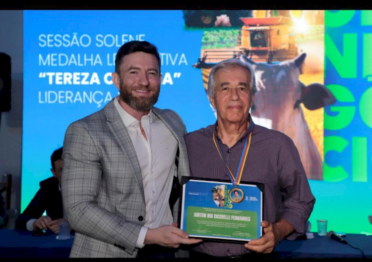 Destaque no agronegócio, Airton Rui Cicerelli Fernandes é homenageado pela Câmara de Campo Grande