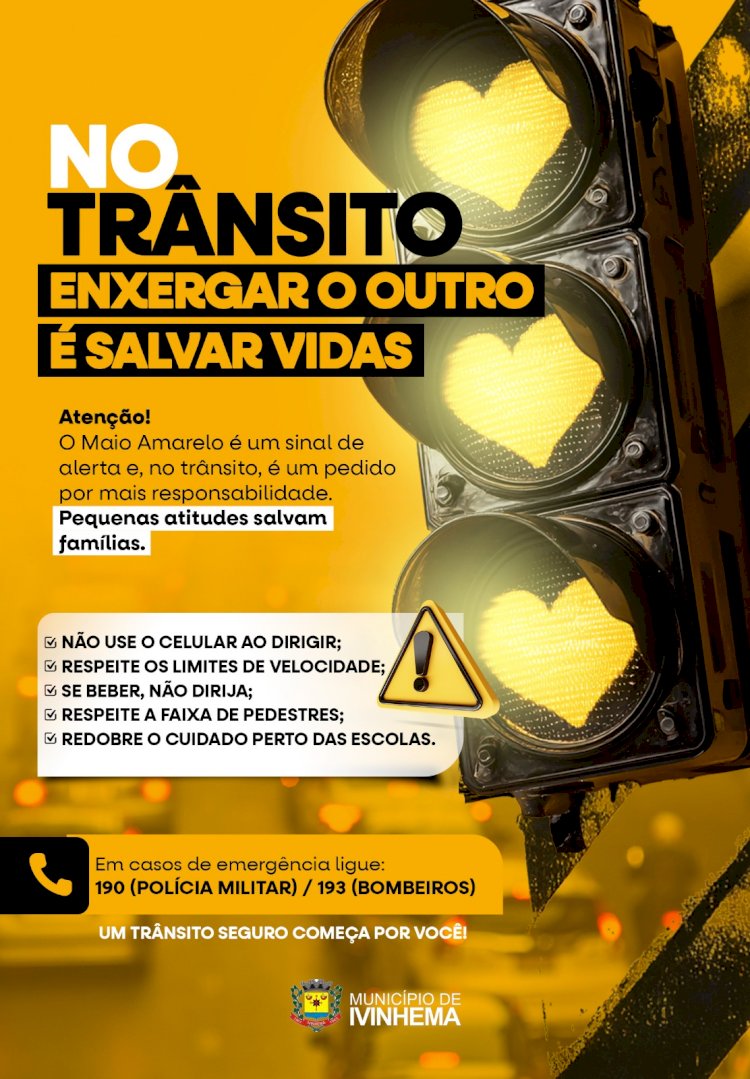 Demtrivi faz alerta para trânsito mais consciente neste Maio Amarelo