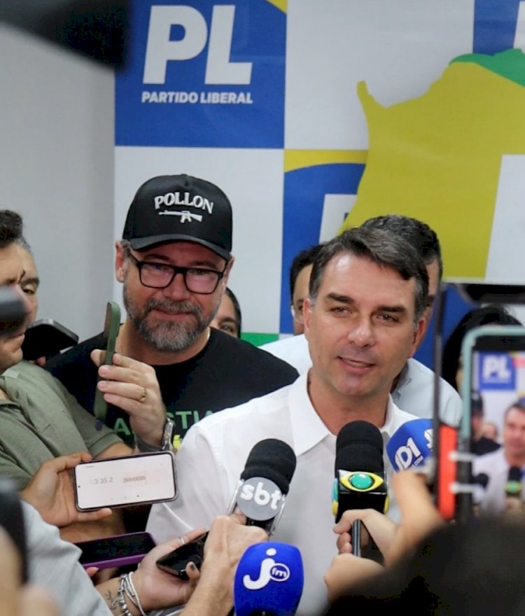 Flávio Bolsonaro se solidariza contra punição de Pollon. “Abre grave precedente contra liberdade de expressão”